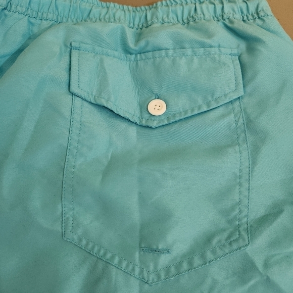 NWT Crown & Ivy Aqua Blue Swim Trunks, sz XXL - Picture 4 of 6